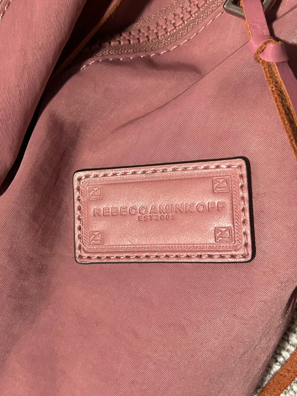 NWOT Rebecca Minkoff Julian Backpack in Pink Dusty Rose Purse Nylon - Picture 4 of 13